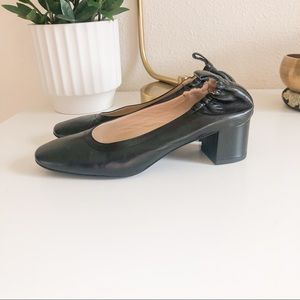 Everlane | Black "The Day" Stacked Heel 7.5